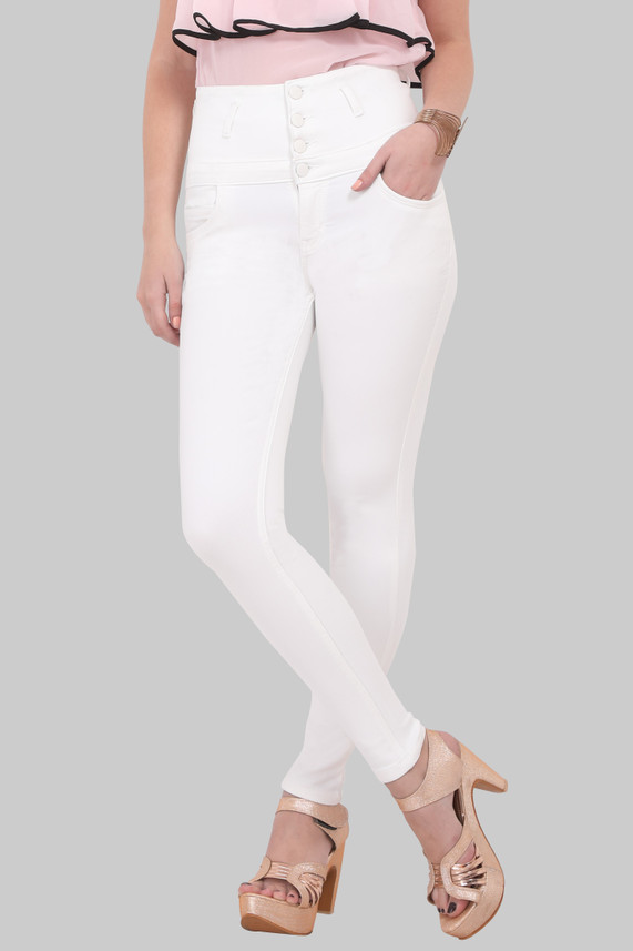 white jeans flipkart