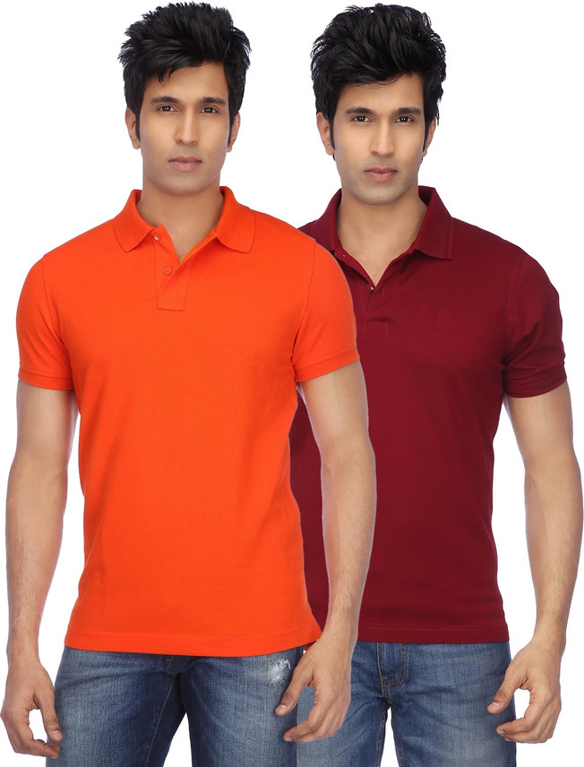 FUNKY GUYS Solid Men Polo Neck 