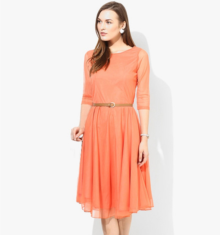 fit and flare dress flipkart