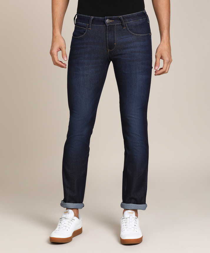 wrangler dark blue jeans