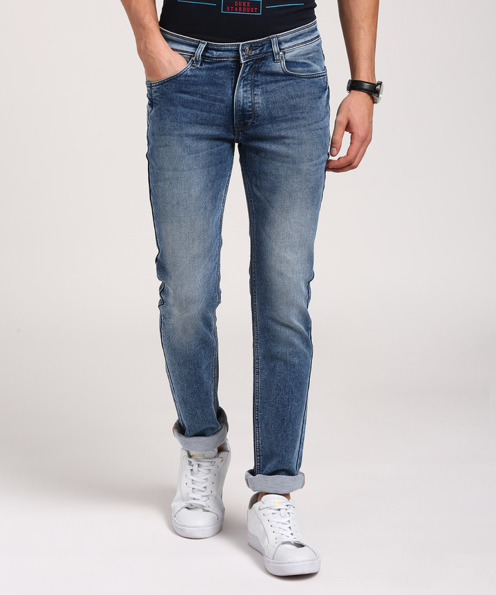DUKE Slim Men Blue Jeans - Buy Light 