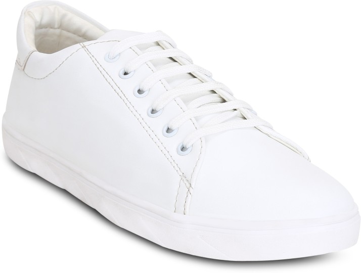 Kielz White-Lace-Ups-Men's-Sneakers 
