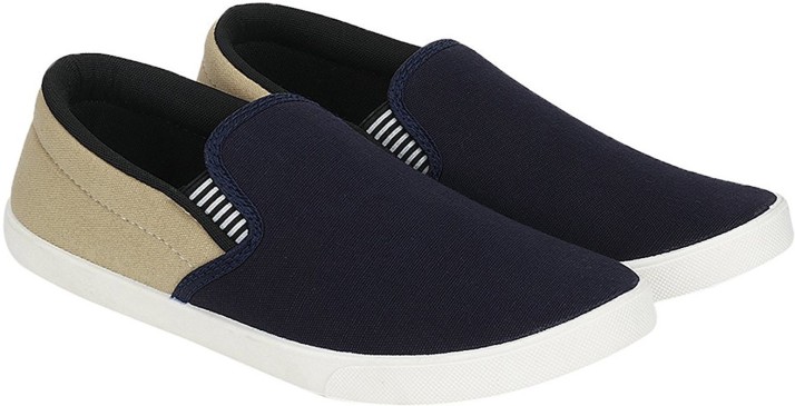 Foxzy Casual Loafer Shoes Black Beige 