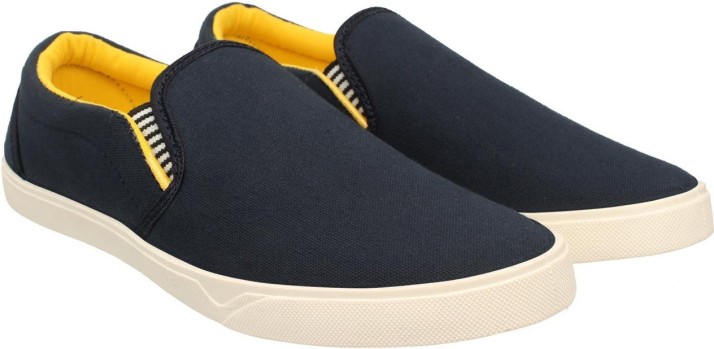 Foxzy Casual Loafer Shoes Blue Yellow 