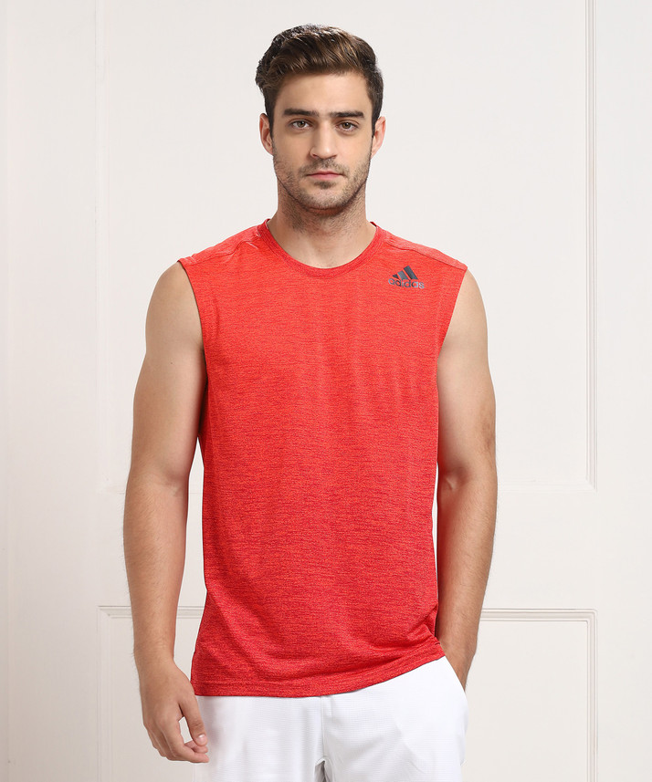 Mens Black and Red Adidas Shirt