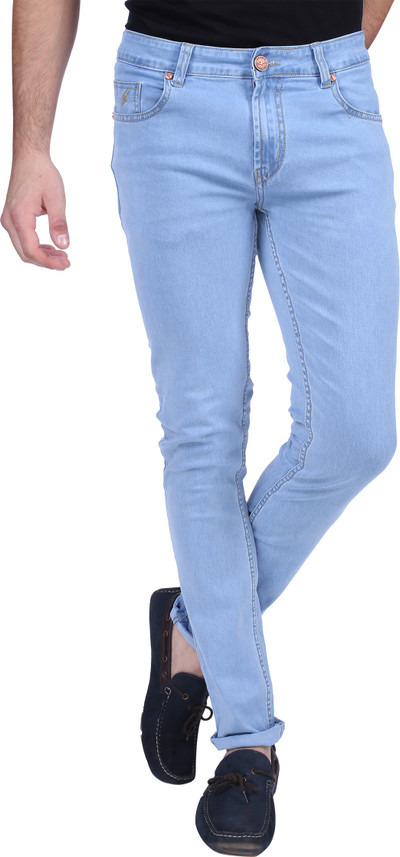 SPIKE DENIM CO Slim Men Light Blue 