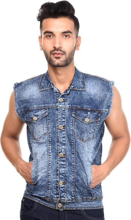 denim half jacket for mens
