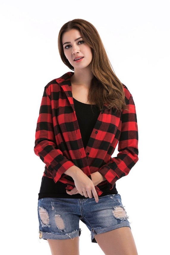 checked shirt womens h