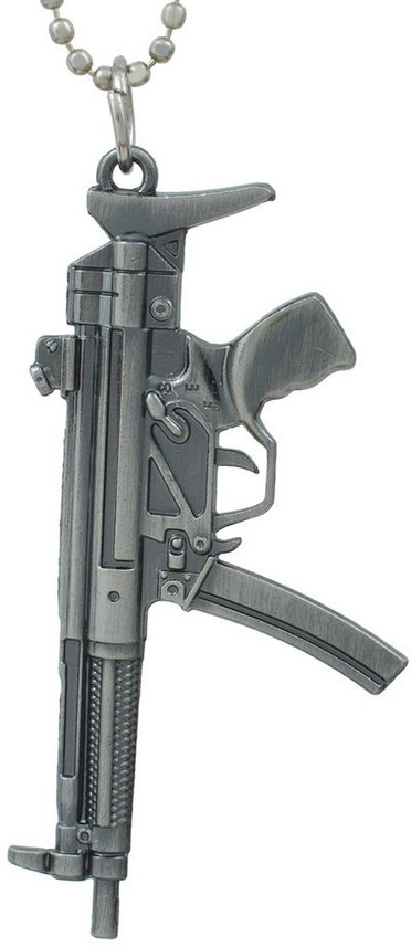 memoir AK47 Rifle Locket for men Silver 