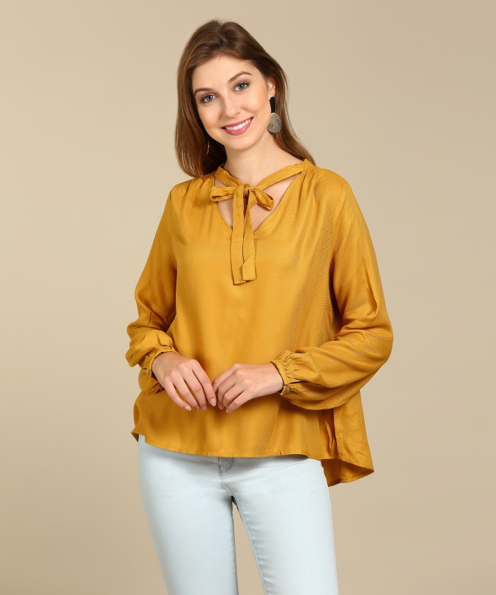 vero moda yellow top