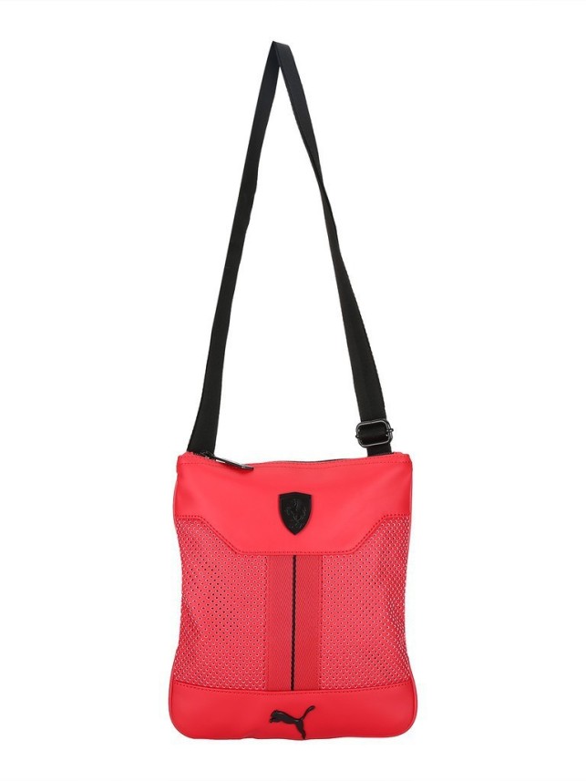 puma red sling bag