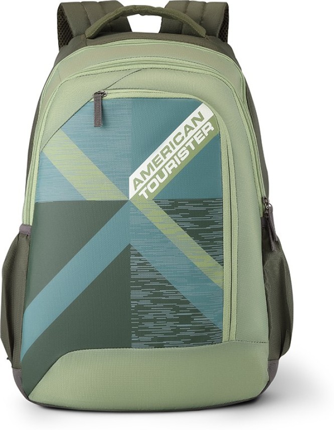 american tourister olive green backpack