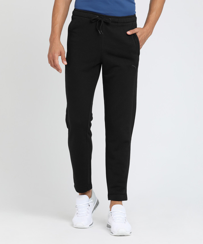 PUMA Solid Men Black Track Pants - Buy 