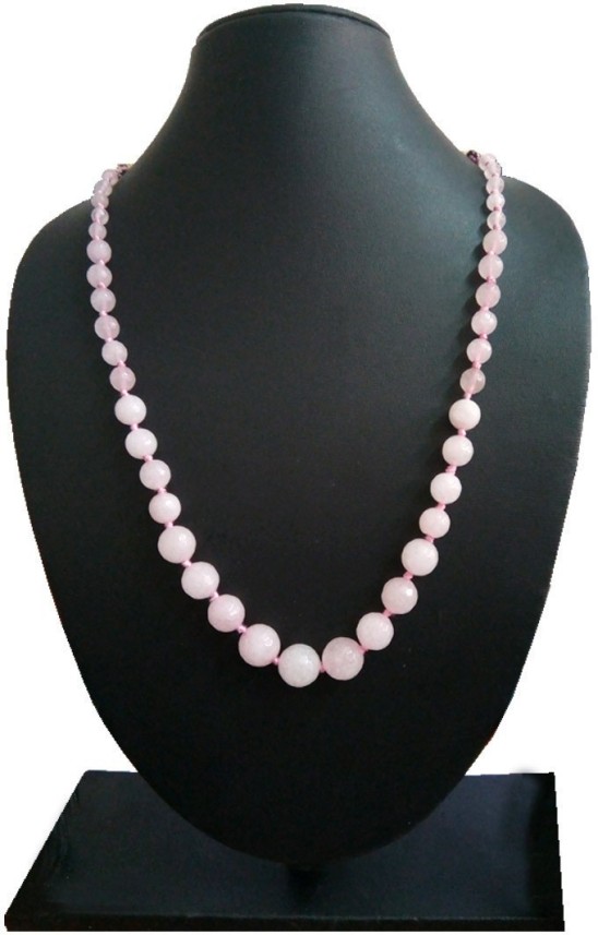 pink rose quartz necklace