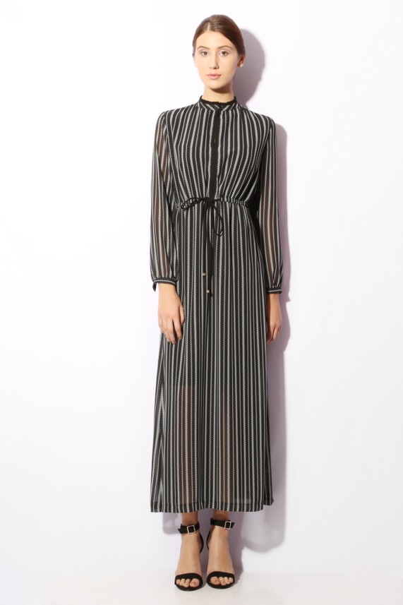 VAN HEUSEN Women Maxi Black Dress - Buy 