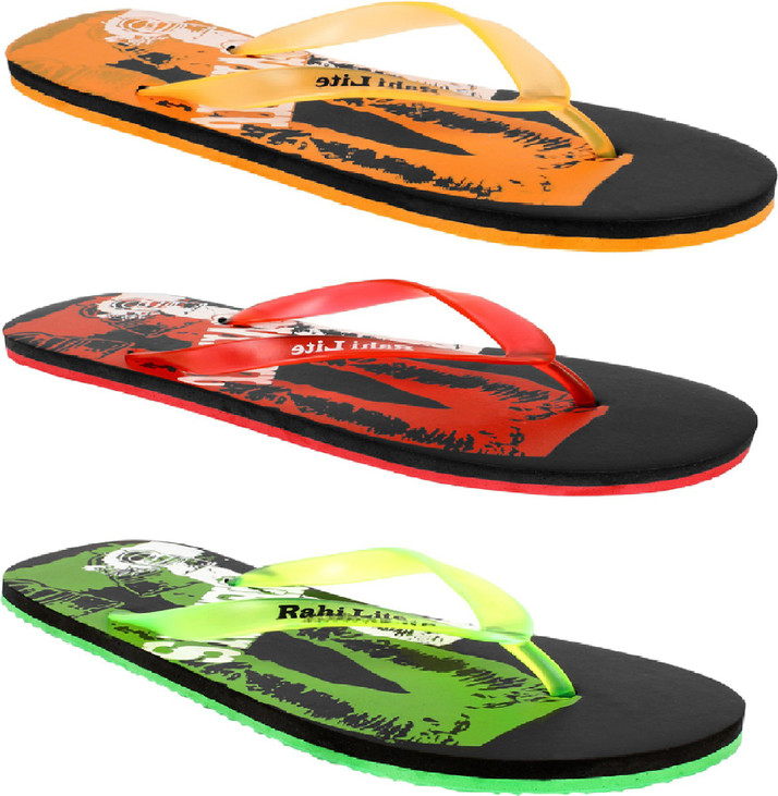 multicolor flip flops