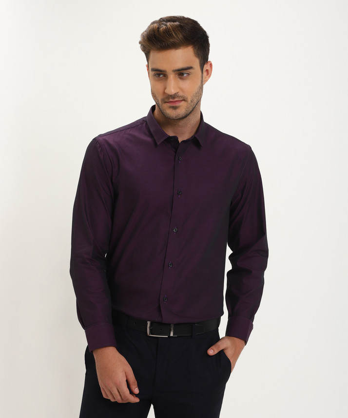 dark purple shirt matching pant 