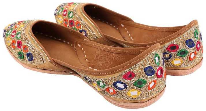 Hap Designer Mirror Work Multi Color Embroidered Punjabi Jutti Women Shoes Slip On For - Gold Mirror Womens Shoes Hap Designer Mirror Work Multi Color Embroidered Punjabi Jutti Women Shoes Slip On For - Gold Mirror Womens Shoes