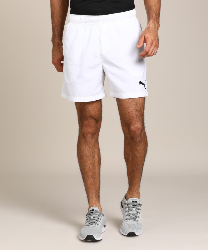 white puma shorts mens