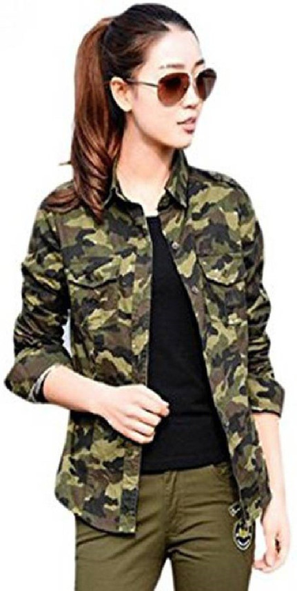 Military Camouflage Casual Green Shirt 