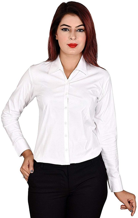 white formal shirt for girl online