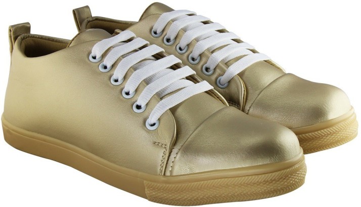 ladies gold sneakers