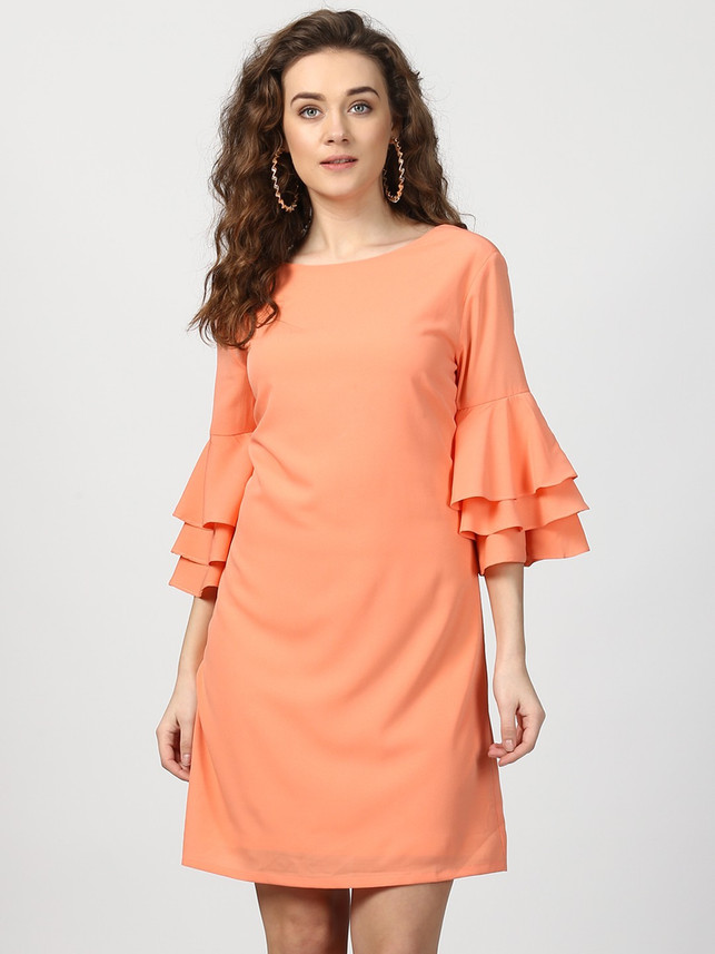 tube a line dress Weekend Glow A-Line Midi line Style 80% COS Organic Cotton Denim Color:Fuchsia Pink
