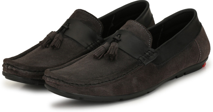 suede material loafers