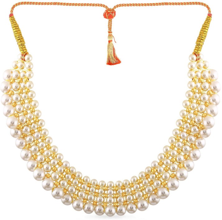 pearl necklace in malabar gold