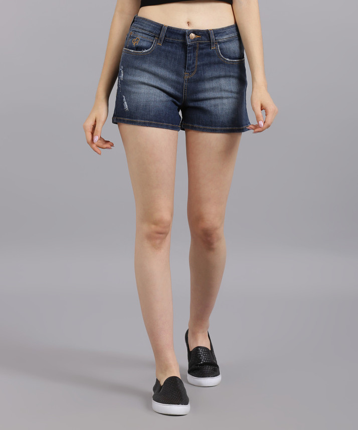 flying machine denim shorts
