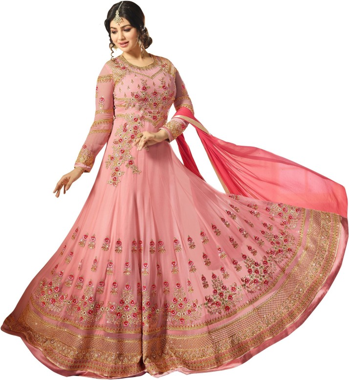 pink gown flipkart