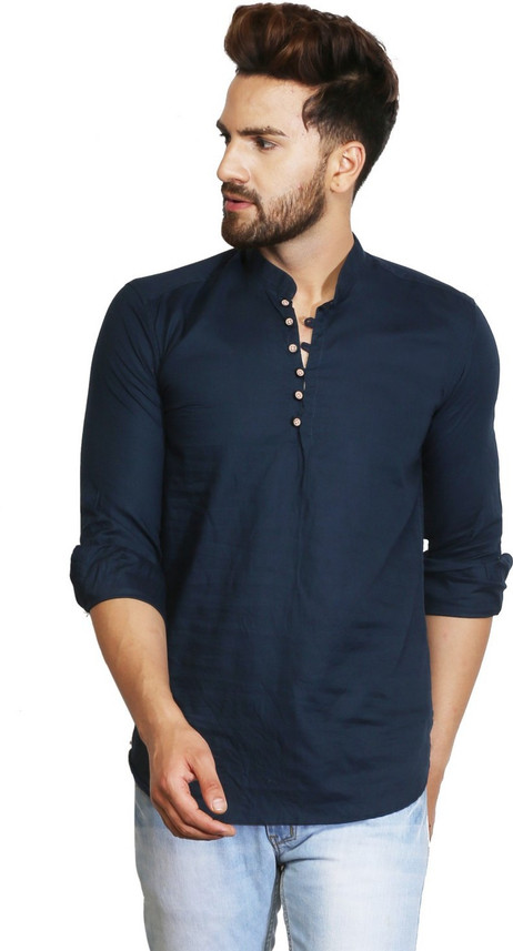 Royce Trend Men Solid Straight Kurta