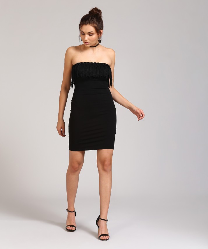 forever 21 long black dress