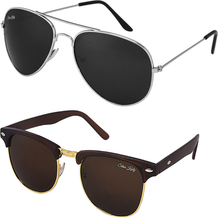 Buy Silver Kartz Wayfarer, Aviator 