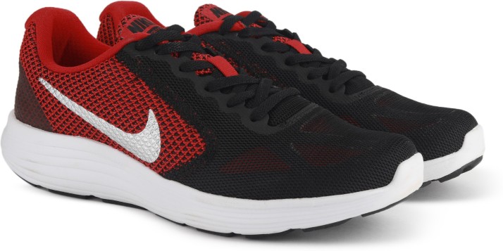 red and black nike revolution 3