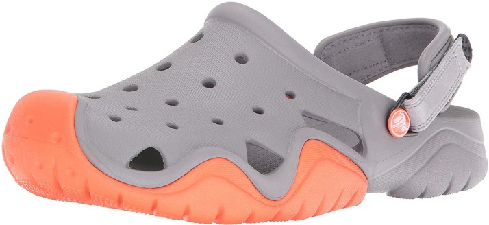 crocs gray and orange