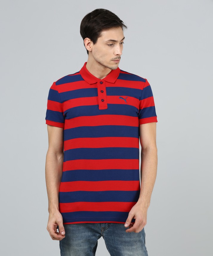 puma striped polo shirt