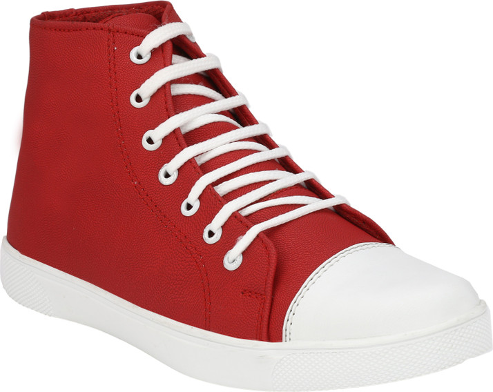 maroon canvas sneakers