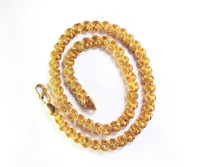 24K Gold-plated Plated Brass Chain 