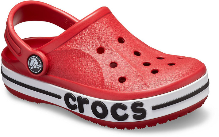 boys red crocs