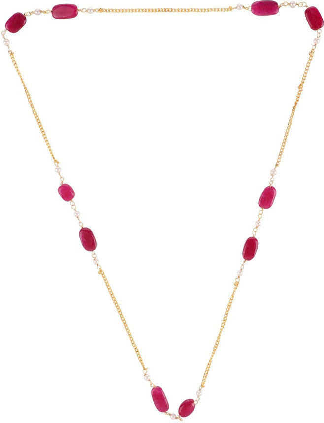 Efulgenz Ruby Beads Gold-plated Plated 