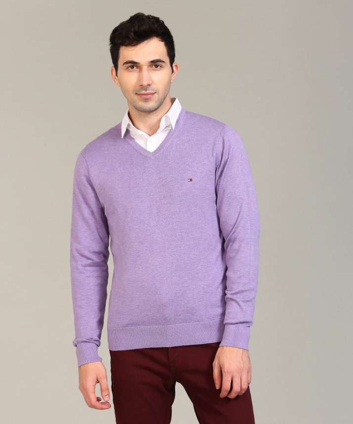 purple tommy hilfiger sweater