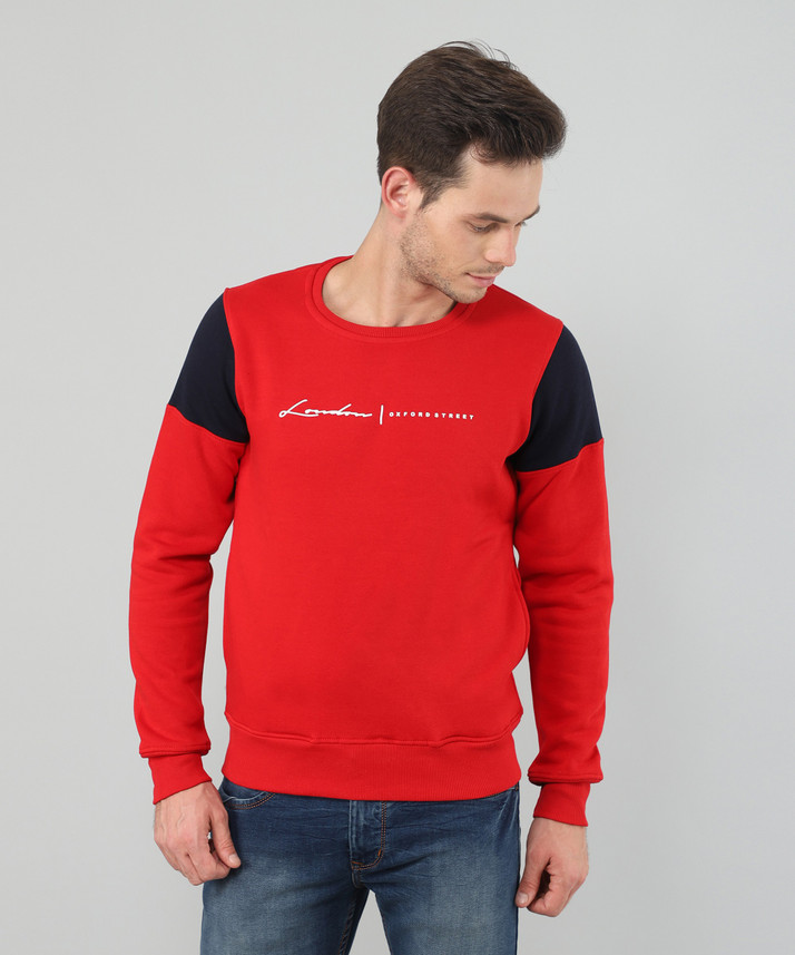 Full Sleeve Solid Men Sweatshirt 