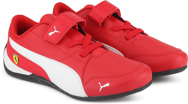 puma velcro shoes red