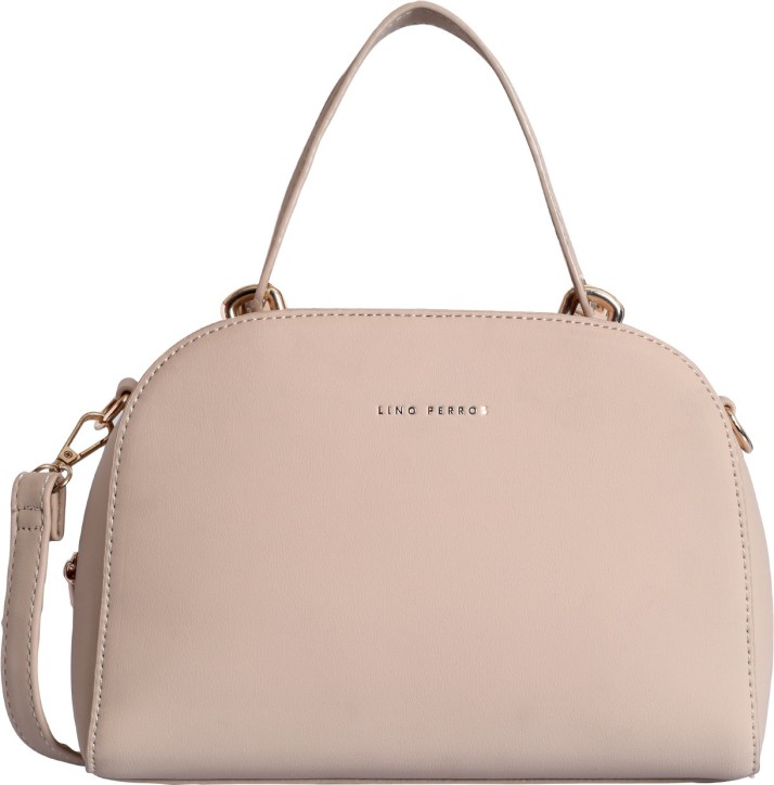 lino perros beige handbag