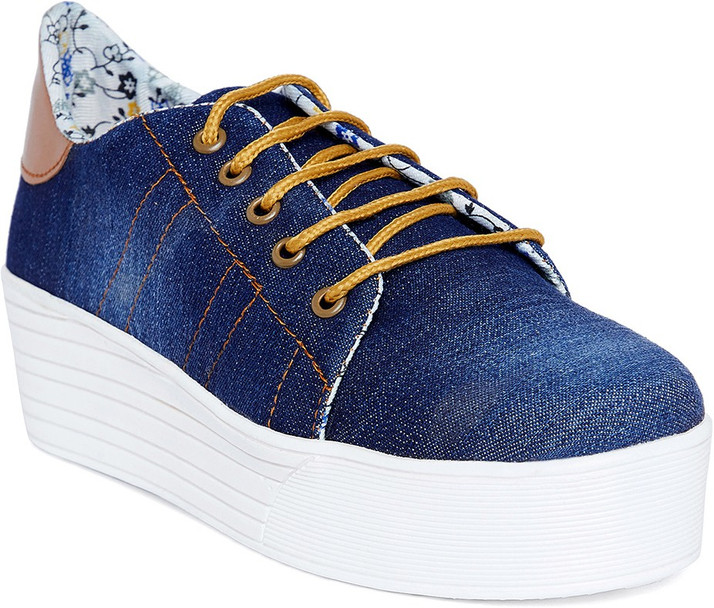 ladies navy blue sneakers