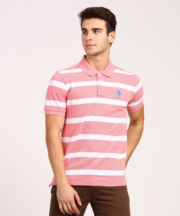 polo striped men's t shirt