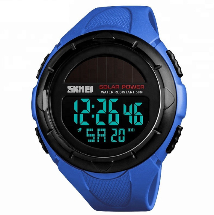 solar powered digital watch