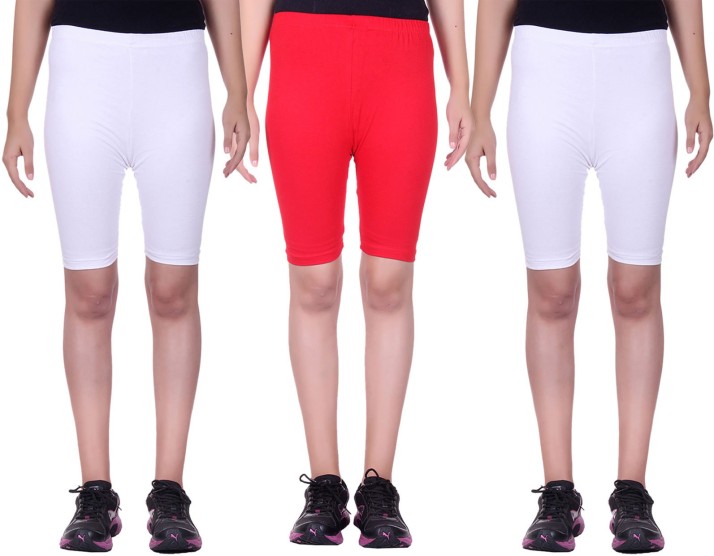 womens red cycling shorts