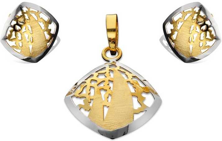 Savya Jewels Yellow Gold Italian Pendant Set 18kt Na Earring In India - Italian Gold Earrings And Pendant Set Savya Jewels Yellow Gold Italian Pendant Set 18kt Na Earring In India - Italian Gold Earrings And Pendant Set